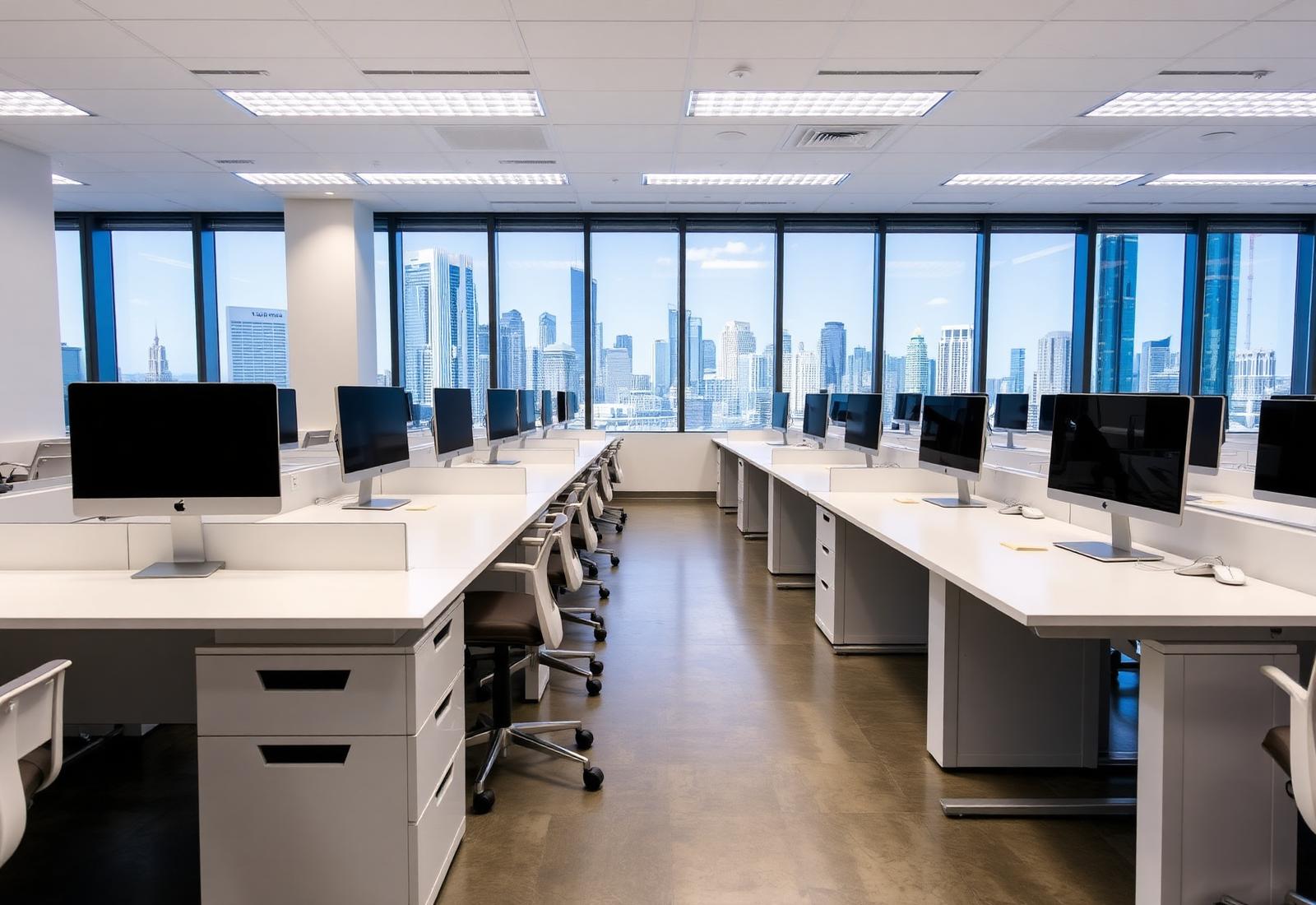 Modern clean office interior